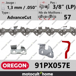 Chaîne de tronçonneuse Oregon 91PX057E AdvanceCut 3/8