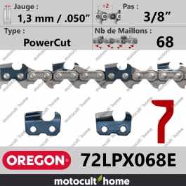Chaîne de tronçonneuse Oregon 72LPX068E PowerCut 3/8