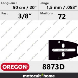 Guide de tronçonneuse Oregon 8873D  50 cm