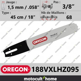 Guide de tronçonneuse Oregon 188VXLHZ095 VersaCut 45 cm 3/8