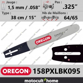Guide de tronçonneuse Oregon 158PXLBK095 ControlCut 38 cm .325