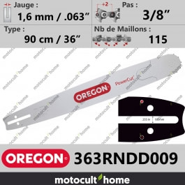 Guide de tronçonneuse Oregon 363RNDD009 PowerCut 90 cm 3/8
