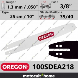 Guide de tronçonneuse Oregon 100SDEA218 Single Rivet 25 cm 3/8