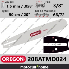 Guide de tronçonneuse Oregon 208ATMD024 DuraCut 50 cm 3/8