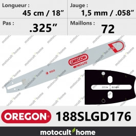 Guide de tronçonneuse Oregon 188SLGD176 Pro-Lite 45 cm
