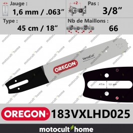 Guide de tronçonneuse Oregon 183VXLHD025 VersaCut 45 cm 3/8