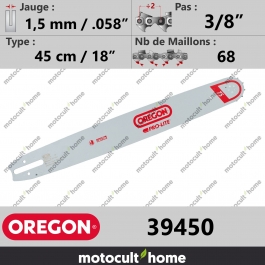 Guide de tronçonneuse Oregon 39450 Pro-Lite 45 cm