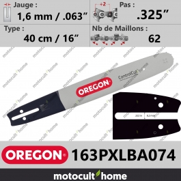 Guide de tronçonneuse Oregon 163PXLBA074 ControlCut 40 cm .325