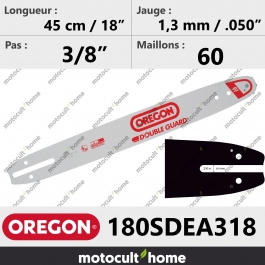Guide de tronçonneuse Oregon 180SDEA318 Double-Guard 45 cm