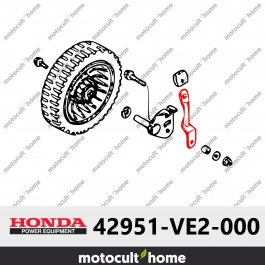 Levier de réglage de roue avant Honda 42951VE2000 ( 42951-VE2-000 )