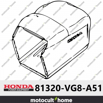 Tissu du bac de ramassage Honda 81320VG8A51 (81320-VG8-A51 )-30