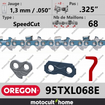 Chaîne de tronçonneuse Oregon 95TXL068E SpeedCut .325" 1,3mm/.050andquot; 68 maillons-30