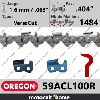 Rouleau de Chaîne de tronçonneuse Oregon 59ACL100R VersaCut .404" 1,6mm/.063andquot; 1484 maillons-30