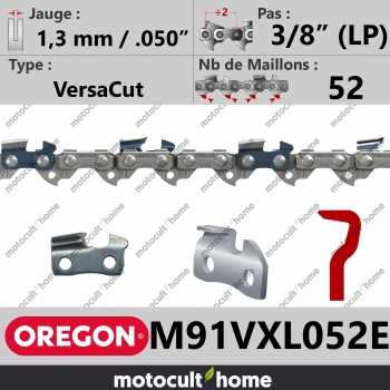 Chaîne de tronçonneuse Oregon M91VXL052E DuraCut 3/8" (LP) 1,3mm/.050andquot; 52 maillons-30