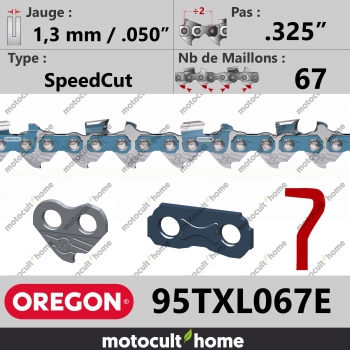 Chaîne de tronçonneuse Oregon 95TXL067E SpeedCut .325" 1,3mm/.050andquot; 67 maillons-30