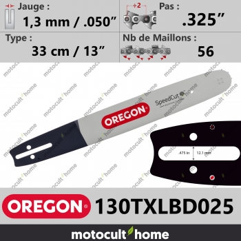 Guide de tronçonneuse Oregon 130TXLBD025 SpeedCut 33 cm .325"-30