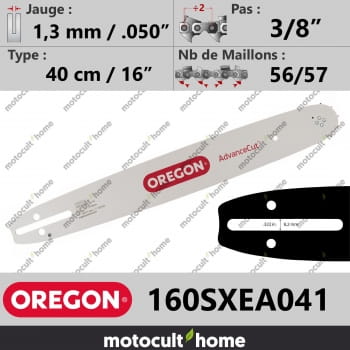 Guide de tronçonneuse Oregon 160SXEA041 AdvanceCut 40 cm 3/8"-30