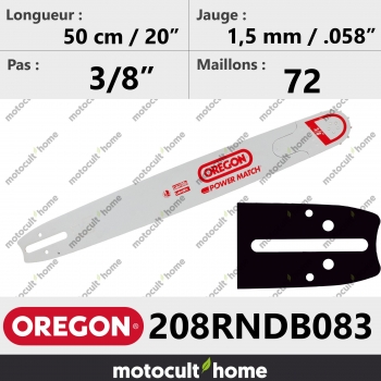 Guide de tronçonneuse Oregon 208RNDB083 Power Match 50 cm-30
