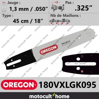Guide de tronçonneuse Oregon 180VXLGK095 VersaCut 45 cm .325"-30