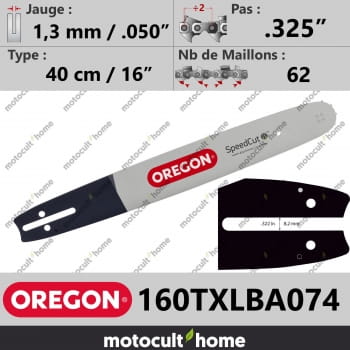 Guide de tronçonneuse Oregon 160TXLBA074 SpeedCut 40 cm .325"-30