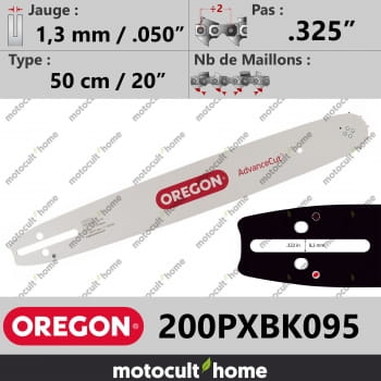 Guide de tronçonneuse Oregon 200PXBK095 AdvanceCut 50 cm .325"-30