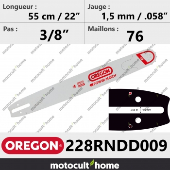 Guide de tronçonneuse Oregon 228RNDD009 Power Match 55 cm-30