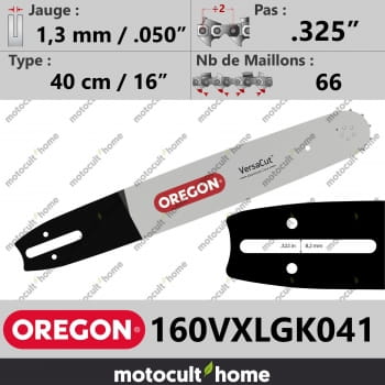 Guide de tronçonneuse Oregon 160VXLGK041 VersaCut 40 cm .325"-30