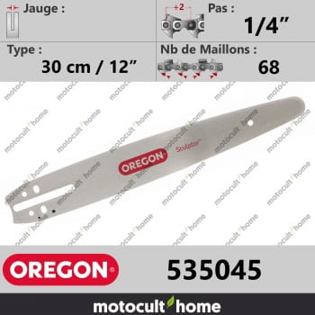 Guide de tronçonneuse Oregon 535045 Sculptor 30 cm 1/4"-30