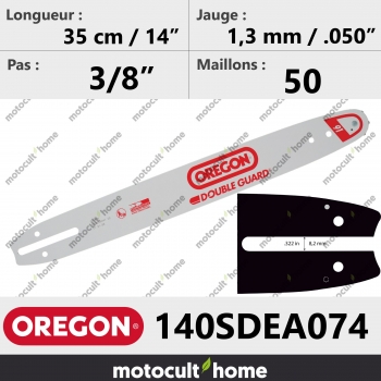Guide de tronçonneuse Oregon 140SDEA074 Double-Guard 35 cm-30