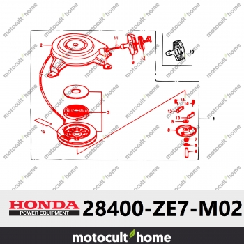 Lanceur complet Honda 28400ZE7M02 ( 28400-ZE7-M02 )-30