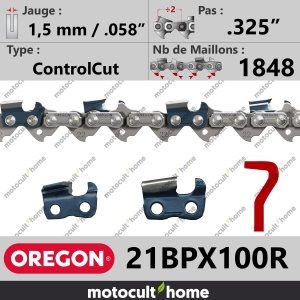 Rouleau de chaîne de tronçonneuse Oregon 21BPX100R .325" 1,5mm/.058andquot; 1848 maillons-20