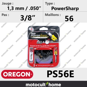 Chaîne de tronçonneuse Oregon PS56E PowerSharp 3/8" 1,3mm/.050andquot; 56 maillons-20