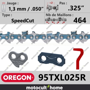 Rouleau de Chaîne de tronçonneuse Oregon 95TXL025R SpeedCut .325" 1,3mm/.050andquot; 464 maillons-20