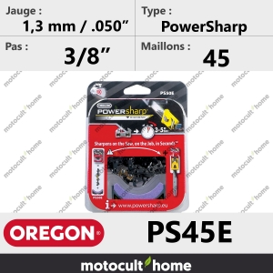Chaîne de tronçonneuse Oregon PS45E PowerSharp 3/8" 1,3mm/.050andquot; 45 maillons-20