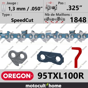 Rouleau de Chaîne de tronçonneuse Oregon 95TXL100R SpeedCut .325" 1,3mm/.050andquot; 1848 maillons-20