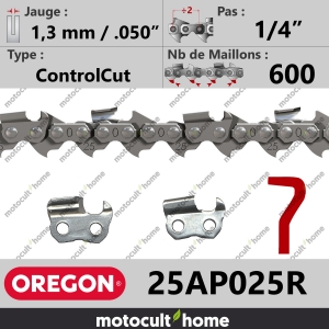 Rouleau de Chaîne de tronçonneuse Oregon 25AP025R ControlCut 1/4" 1,3mm/.050andquot; 600 maillons-20