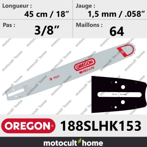 Guide de tronçonneuse Oregon 188SLHK153 Pro-Lite 45 cm-20