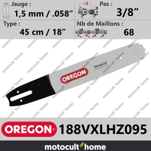 Guide de tronçonneuse Oregon 188VXLHZ095 VersaCut 45 cm 3/8"-20
