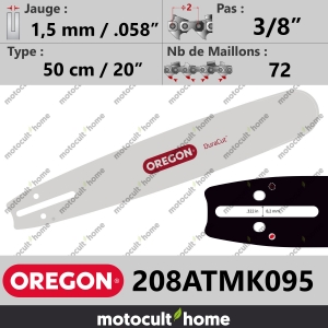 Guide de tronçonneuse Oregon 208ATMK095 DuraCut 50 cm 3/8"-20