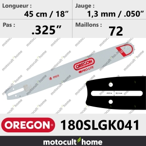 Guide de tronçonneuse Oregon 180SLGK041 Pro-Lite 45 cm-20