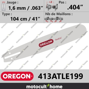 Guide de tronçonneuse Oregon 413ATLE199 DuraCut 104 cm .404"-20