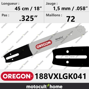 Guide de tronçonneuse Oregon 188VXLGK041 VersaCut 45 cm-20