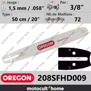 Guide de tronçonneuse Oregon 208SFHD009 AdvanceCut 50 cm 3/8"-20
