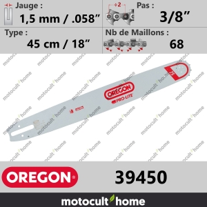 Guide de tronçonneuse Oregon 39450 Pro-Lite 45 cm-20