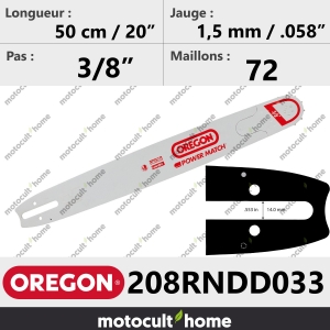 Guide de tronçonneuse Oregon 208RNDD033 Power Match 50 cm-20