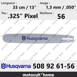 Guide de tronçonneuse Husqvarna 508926156 ( 5089261-56 / 508 92 61-56 ) 32 cm-20