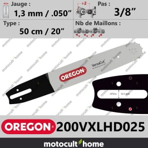 Guide de tronçonneuse Oregon 200VXLHD025 VersaCut 50 cm 3/8"-20