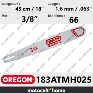 Guide de tronçonneuse Oregon 183ATMH025 Armor Tip 45 cm-20